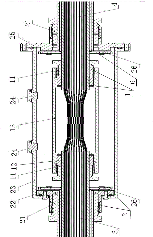 Watertight connecting device for underground cable connector