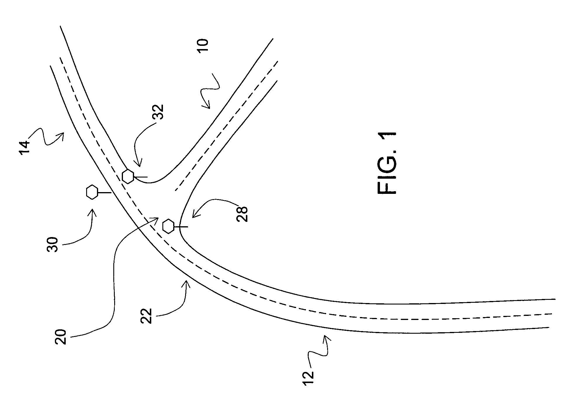 Data mining for traffic signals or signs along road curves and enabling precautionary actions in a vehicle