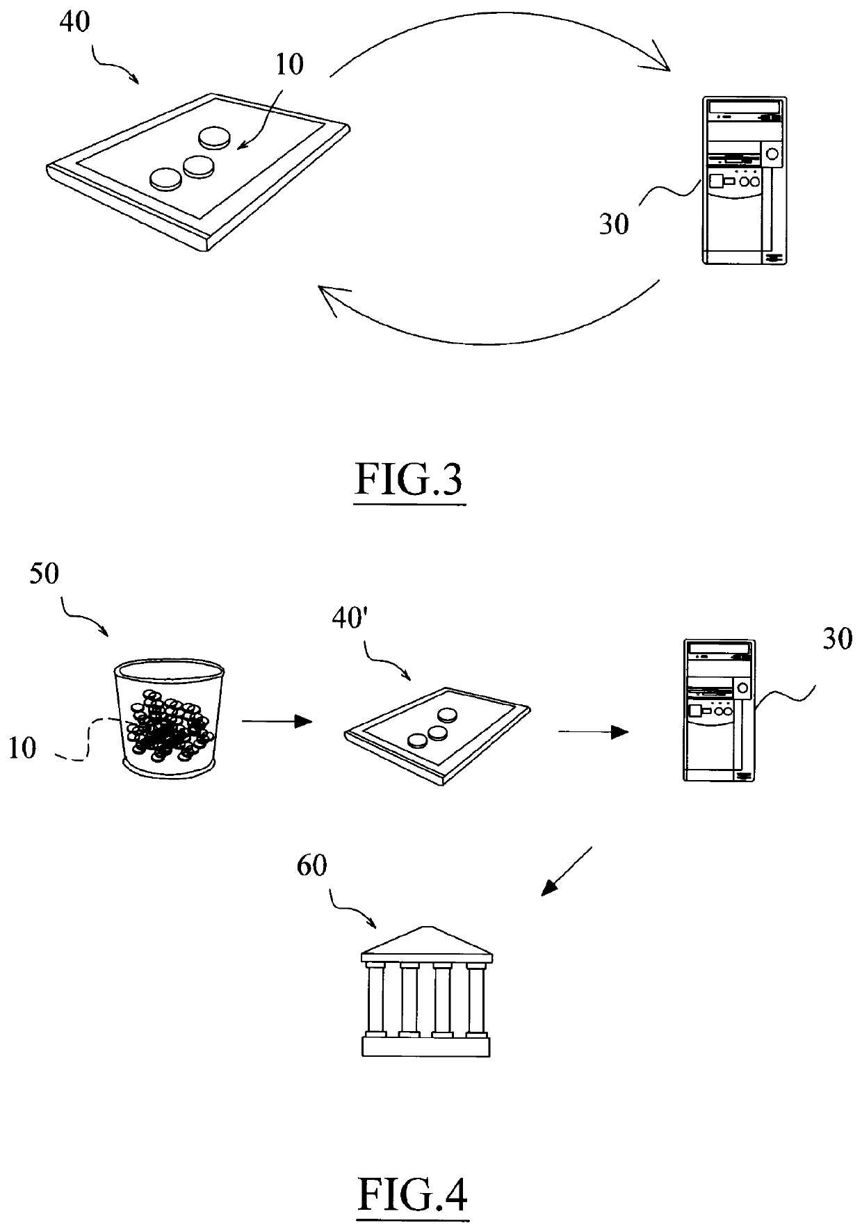 Process for carrying out transactions