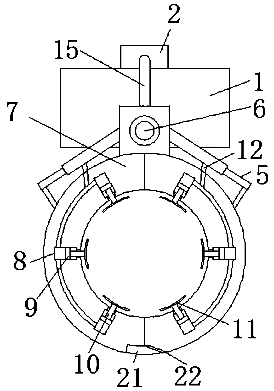 Hydraulic clamping device for hardware numerical control machining