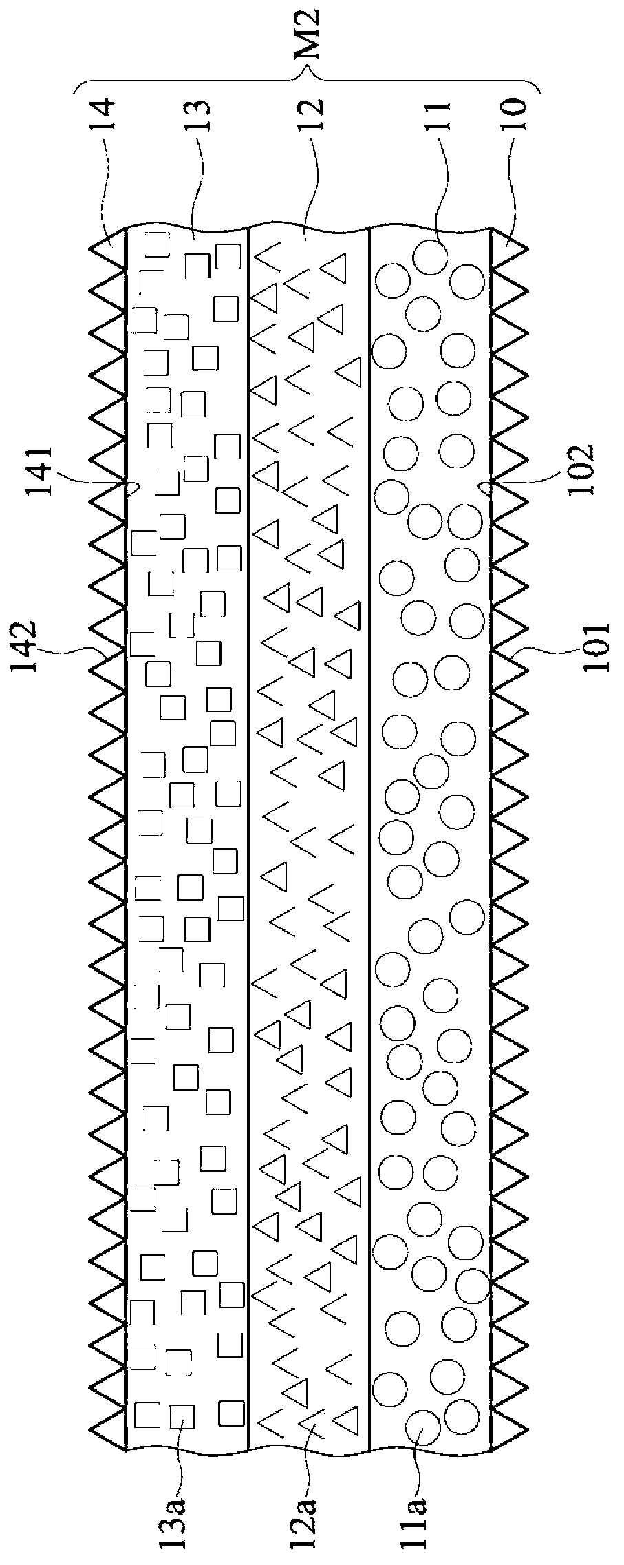 Optical converting structure and led packing structure employing the optical converting structure