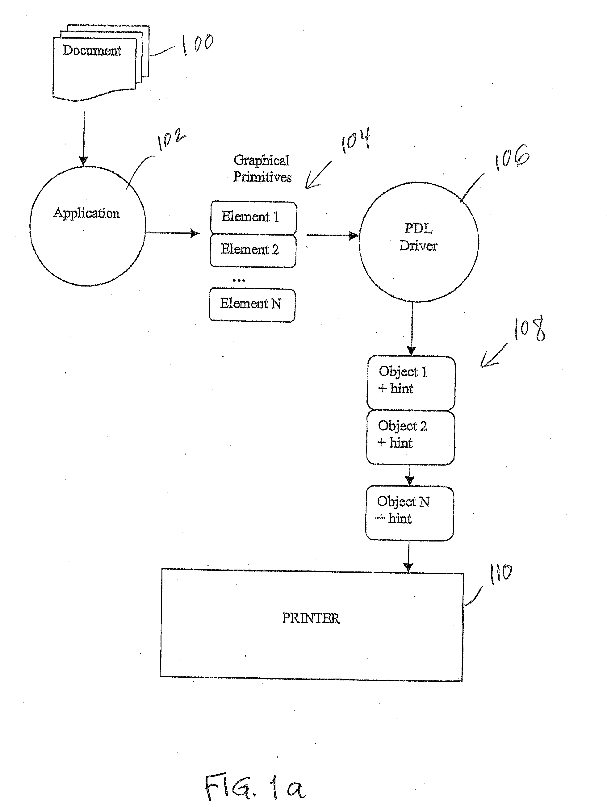Method for encoding rendering hints into a bitmap image