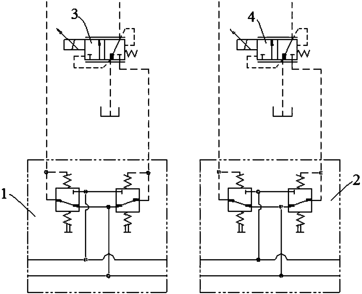 Control system of rotary jetting drilling rig and rotary jetting drilling rig