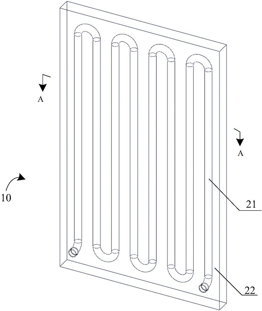 Double-purpose radiating fin system for refrigeration and heating