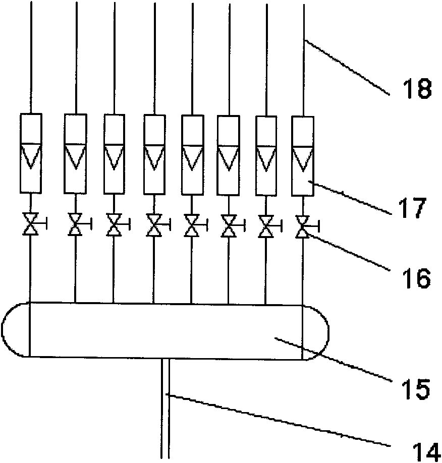 Continuous production device of composite chlorine dioxide and technology