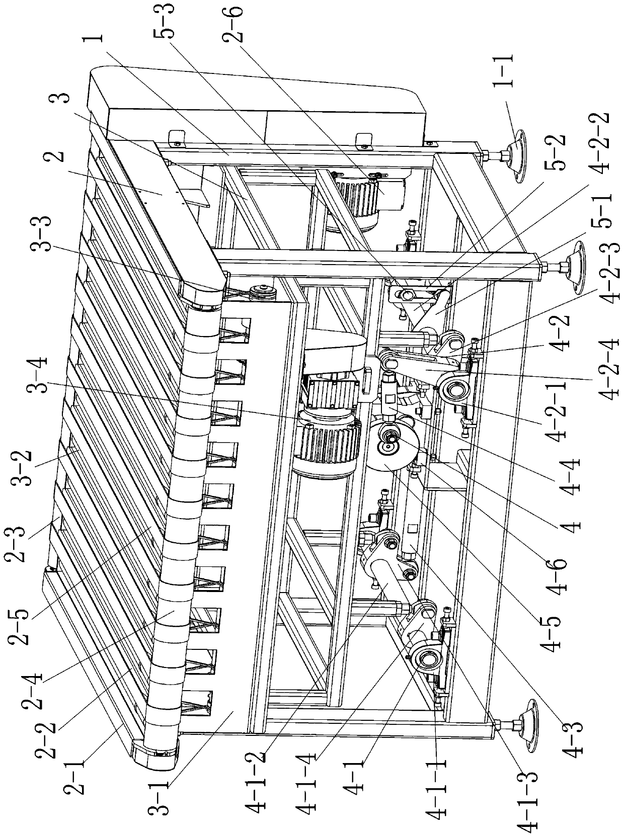 Jacking and transferring conveying device