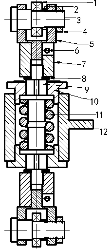 Bidirectional flexible supporting device with adjustable pretightening force