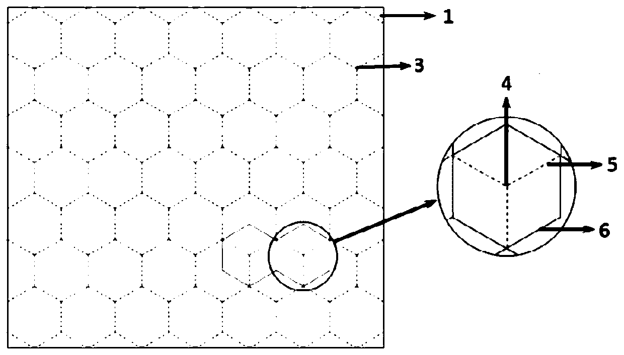 Honeycomb equivalent unit and parameter calculation method based on honeycomb equivalent unit