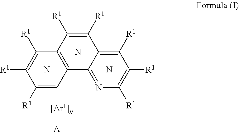 Triarylamine-substituted benzo[H]quinoline-derivatives as materials for electronic devices
