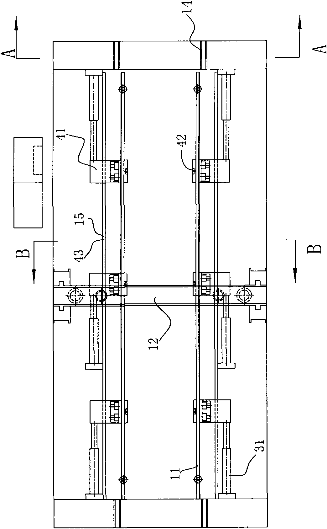Weighing, spring regulating and detecting device for bogey of railway locomotive