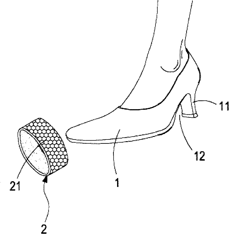 Molding and fixing structure of shoes