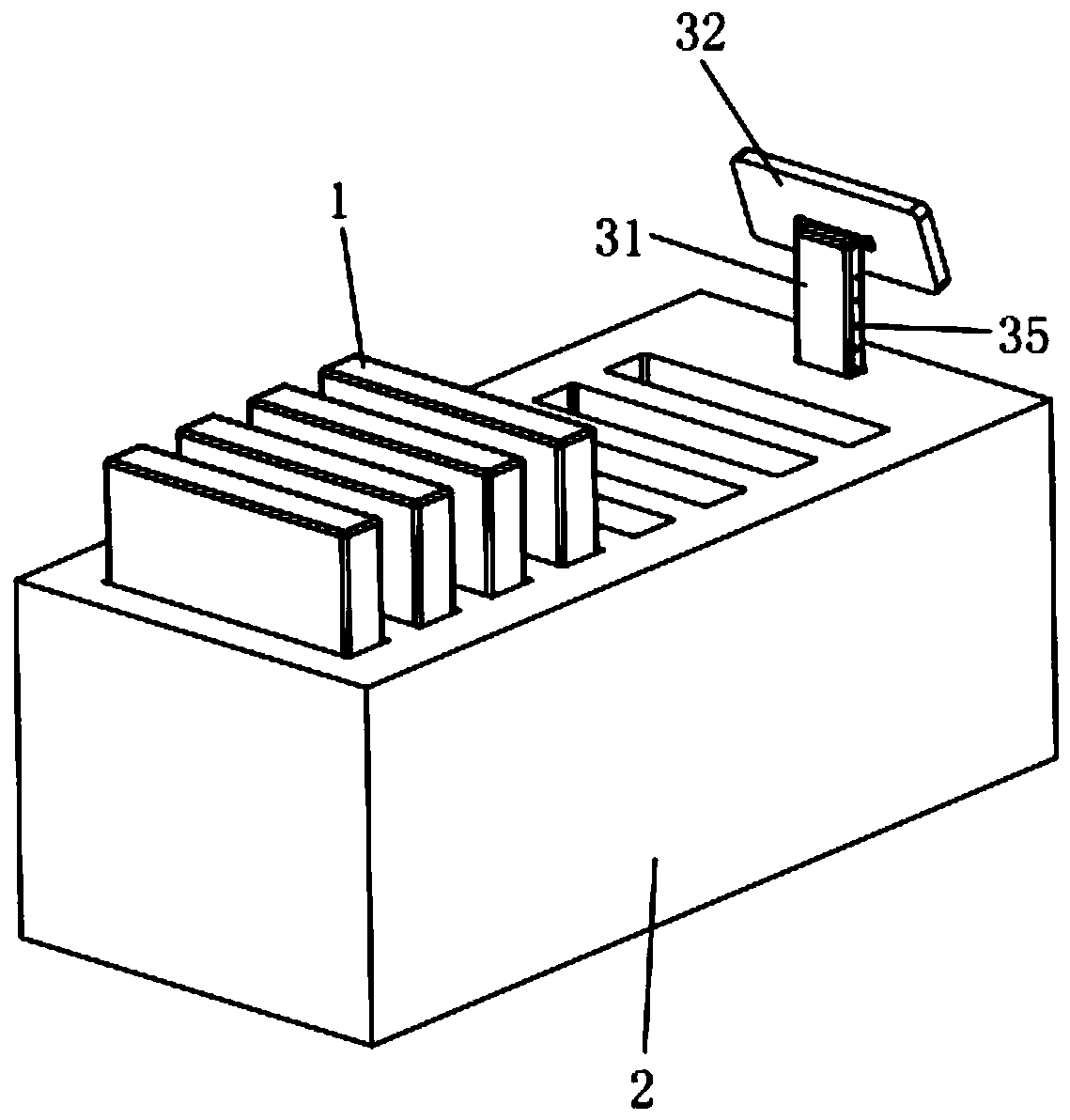 Shared mobile charger device capable of being rented by face scanning and use method thereof