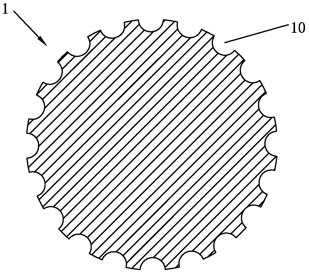 Phosphor copper ball with grooves at surface and preparation method thereof