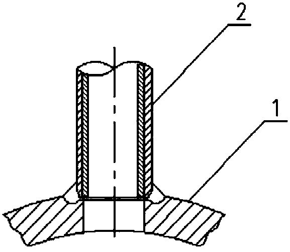 Collection box of 630-degree advanced ultra-supercritical boiler