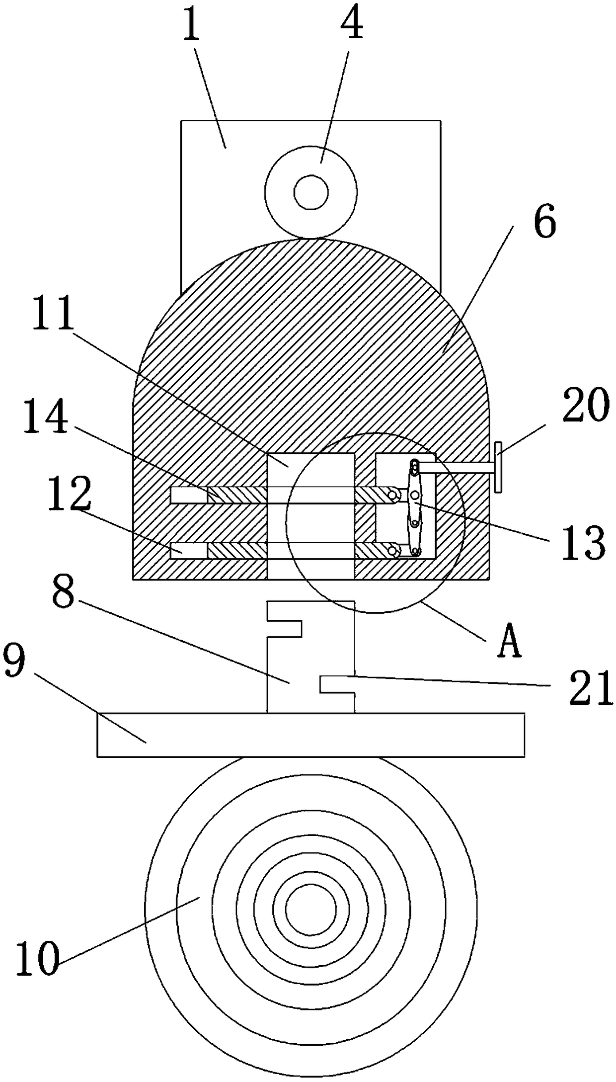 Opposite-groove locking type target plate fixing device and using method thereof