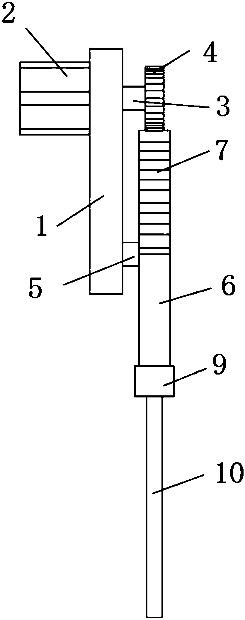 Opposite-groove locking type target plate fixing device and using method thereof