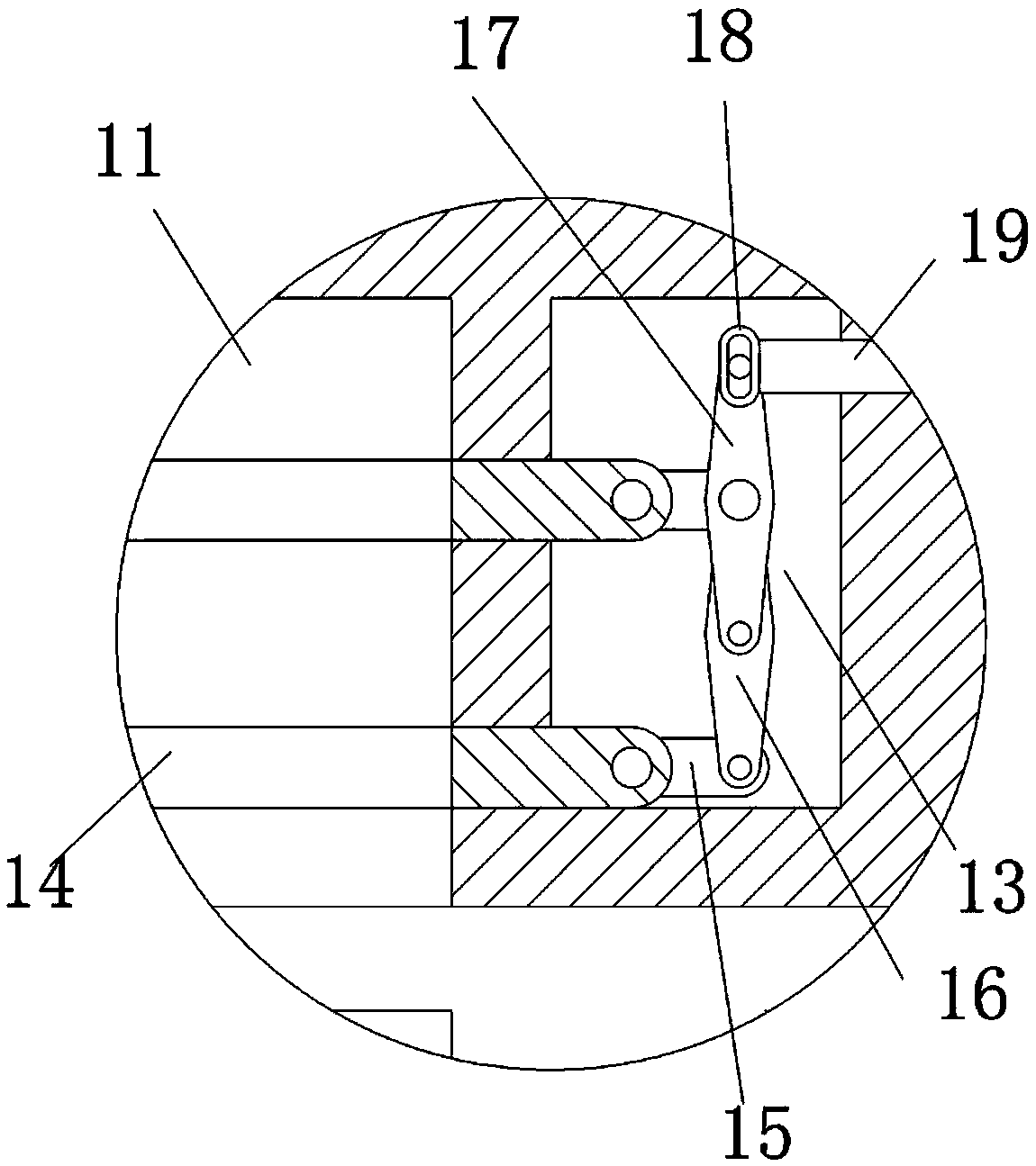 Opposite-groove locking type target plate fixing device and using method thereof