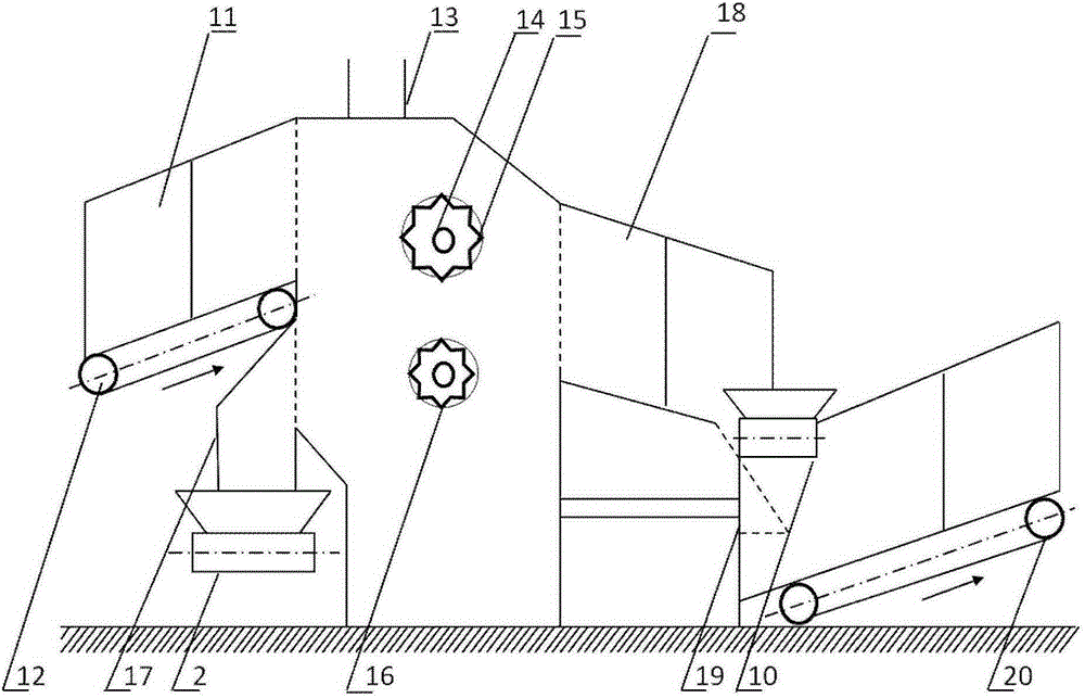 A combined device and method for sorting toxic and harmful substances in domestic waste