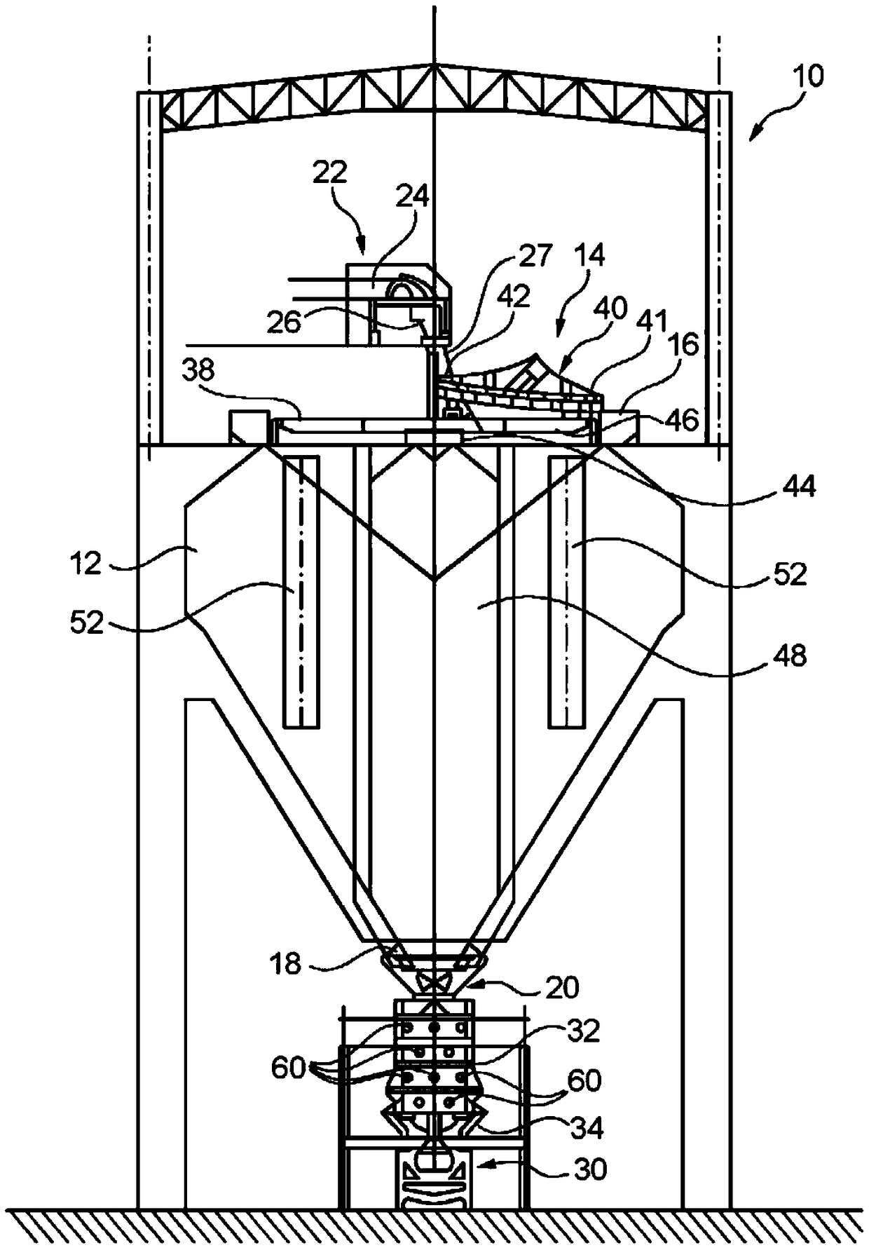 Blast furnace stockhouse arrangement