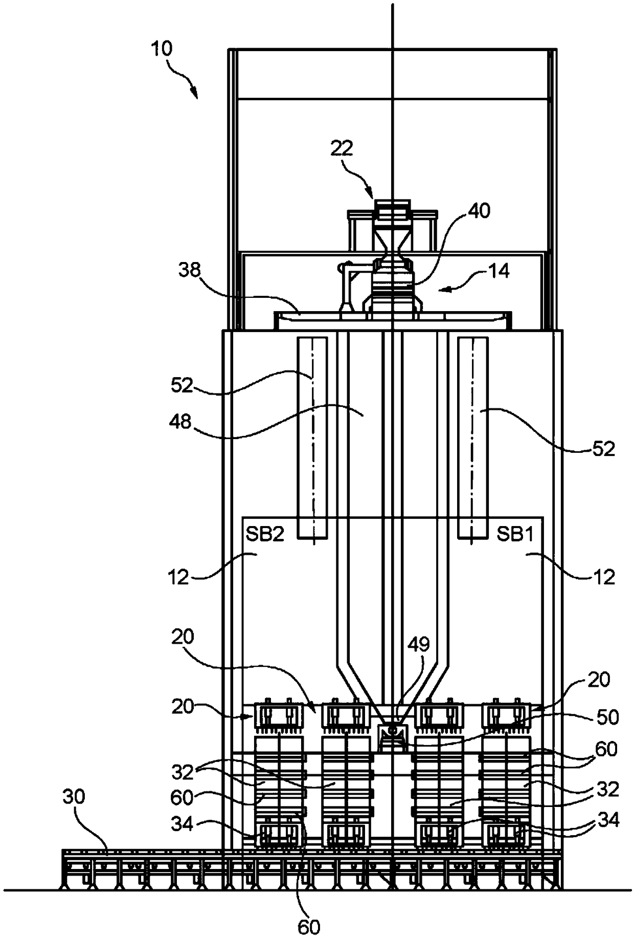 Blast furnace stockhouse arrangement