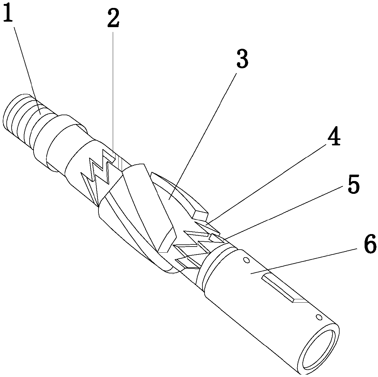 Eccentric-wear-prevention steel ball centralizer