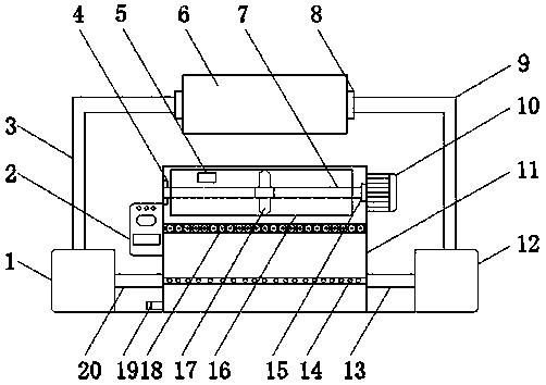 A kind of double hot air blower oven for vegetable processing