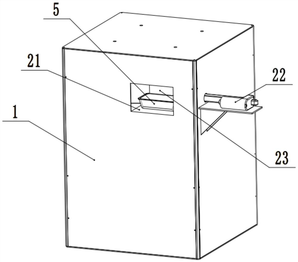 Take-out meal box recycling device and using method thereof