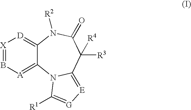Tetraazabenzo[e]azulene derivatives and analogs thereof