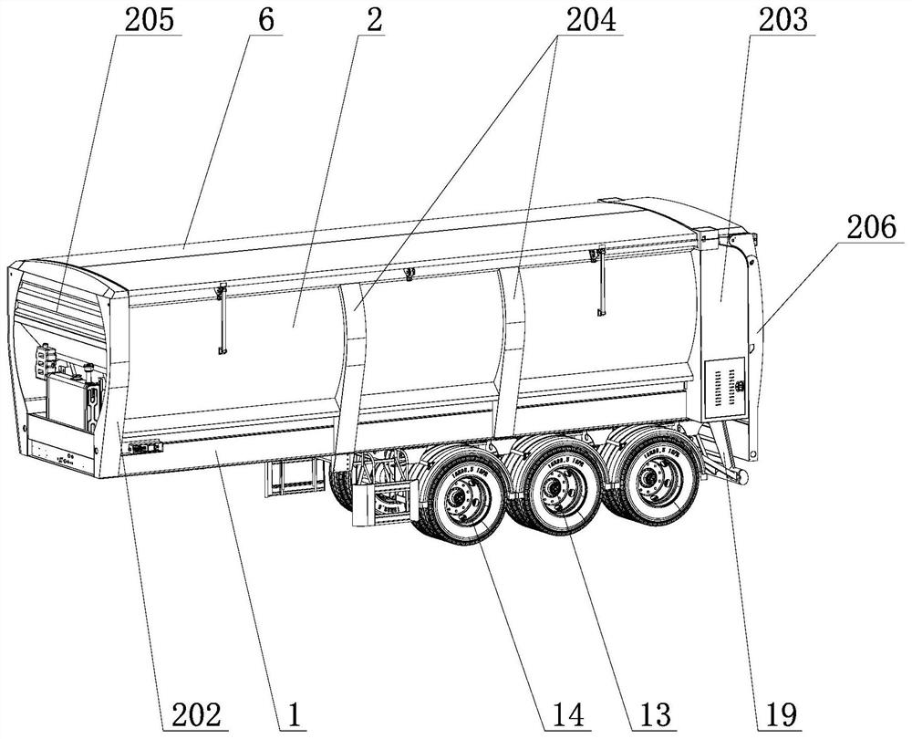 dump semi-trailer