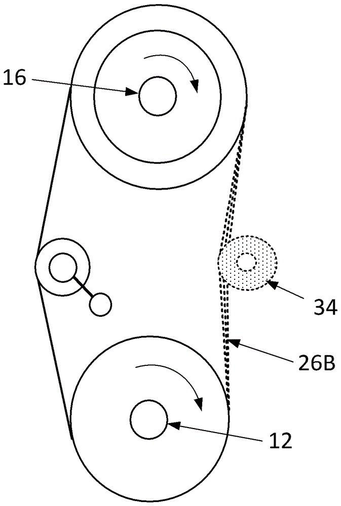 Drive device of a combing machine