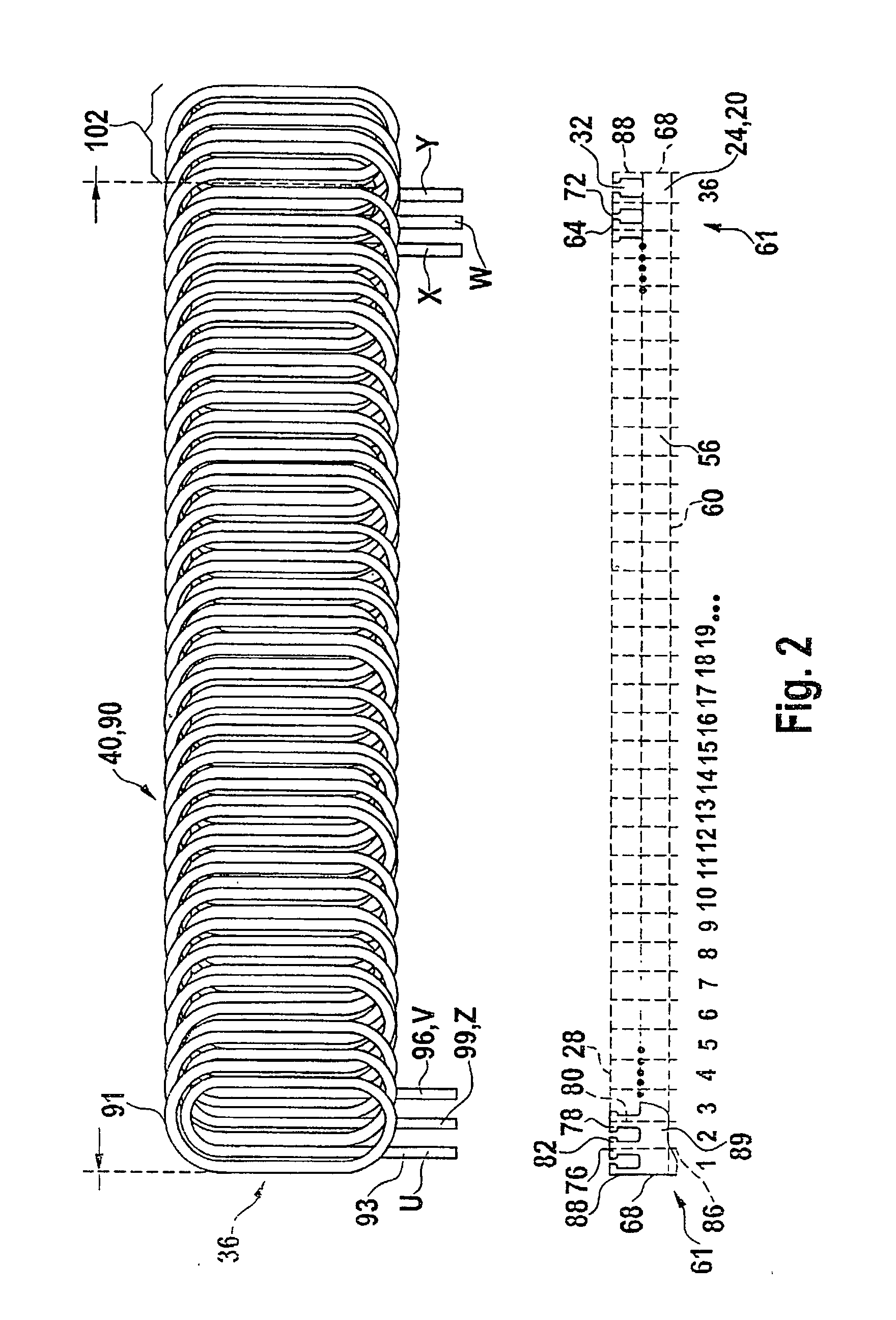 Method for producing a magnetically excitable core comprising a core winding for an electric machine