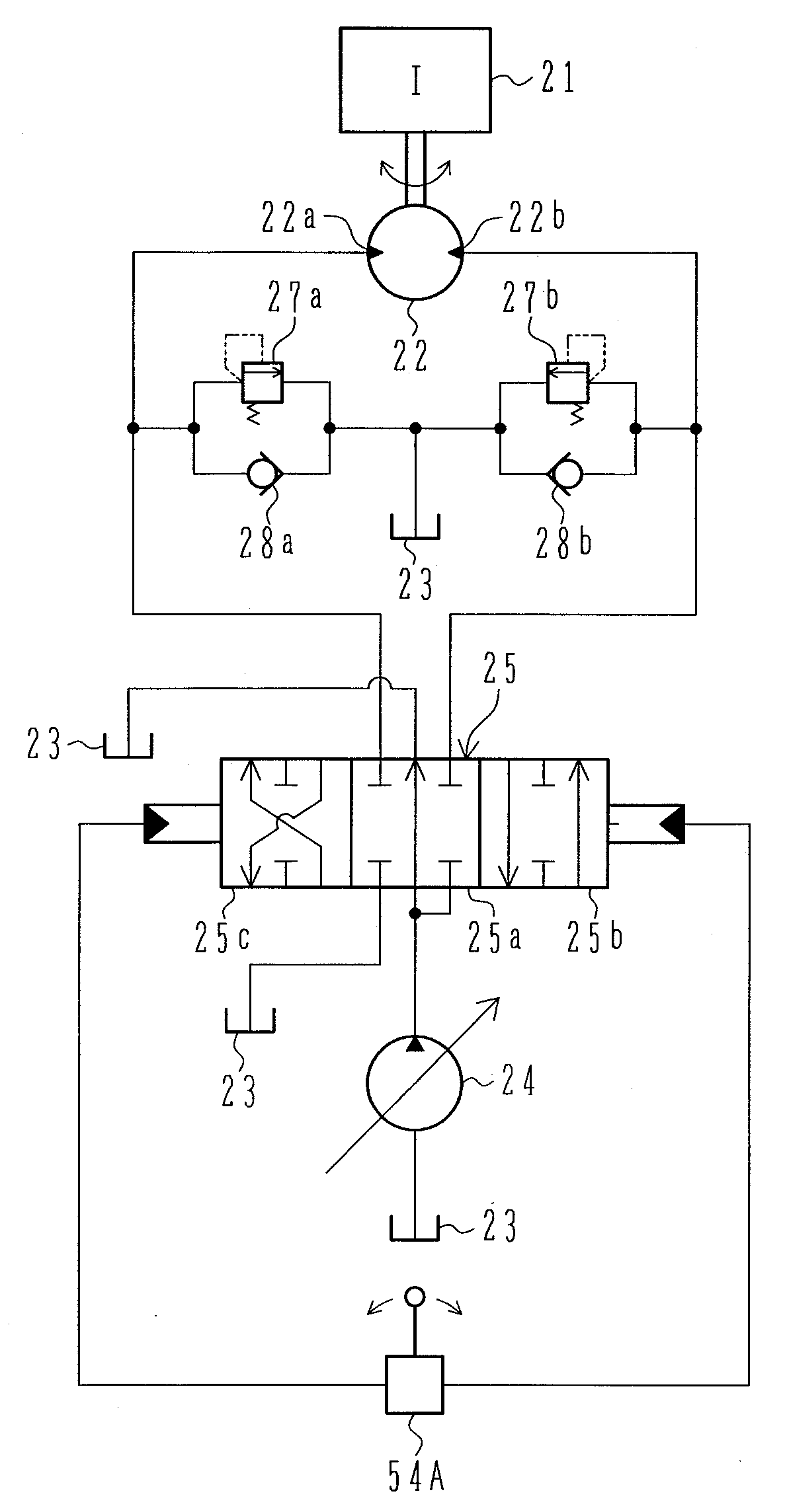 Swing drive system for construction machine