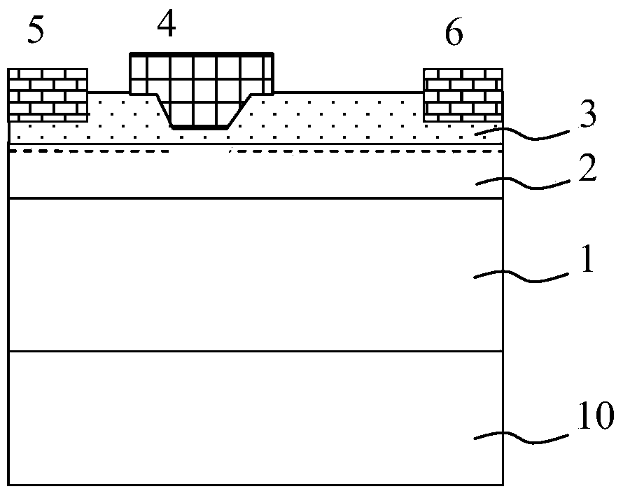 Enhancement mode device based on fluoride ion injection and manufacturing method thereof