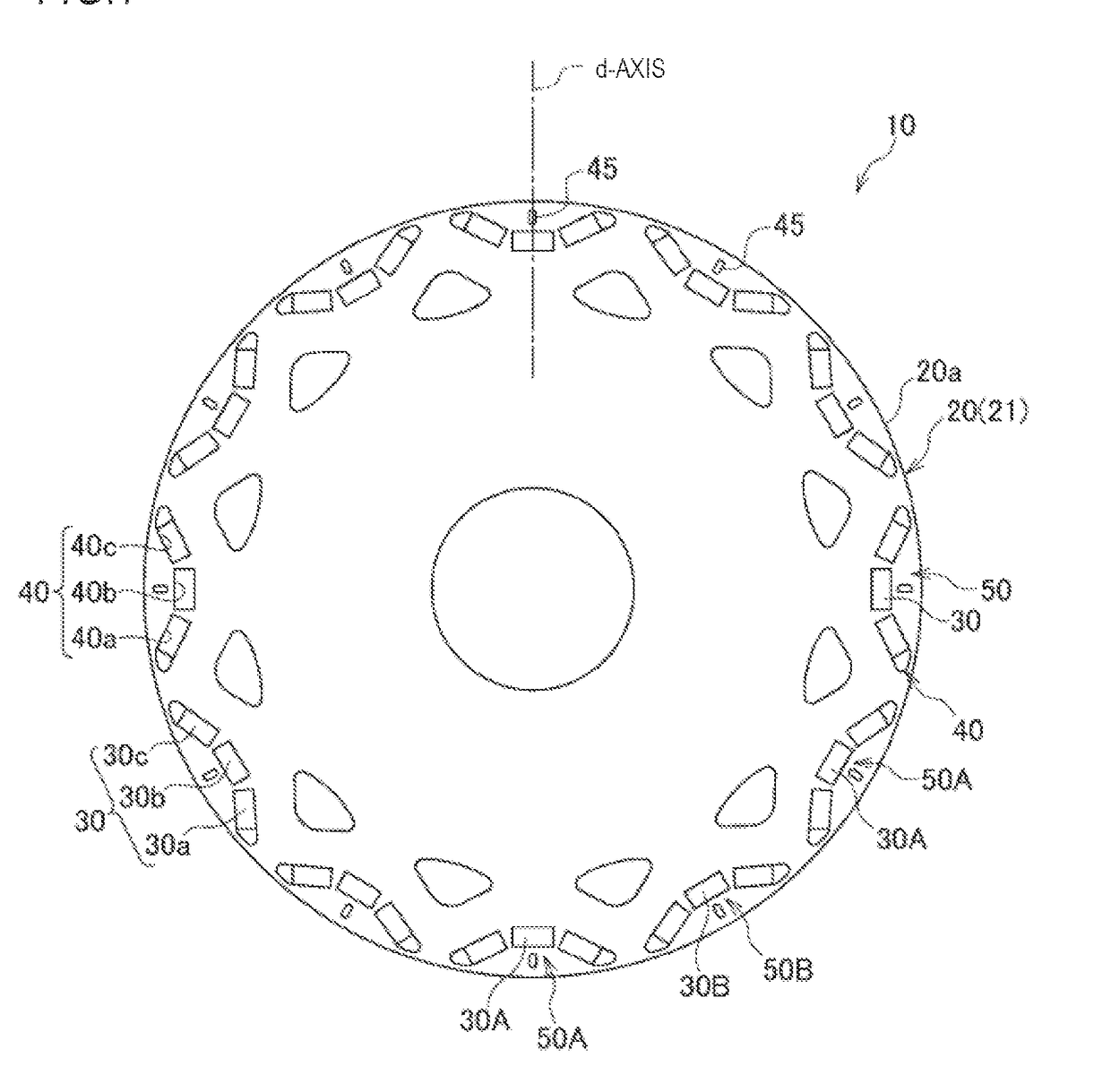 Rotor for rotary electric machine