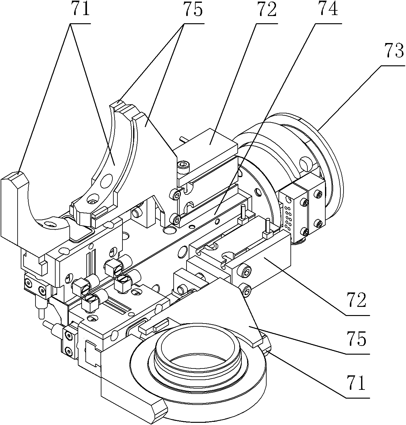 Automatic loading gear alignment method and device for articulated robot-based gear cutting machine