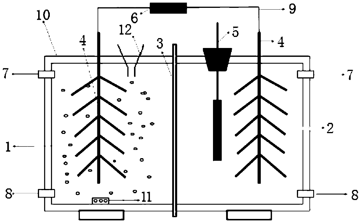 A device and method for generating electricity using oilfield-specific polyacrylamide solution