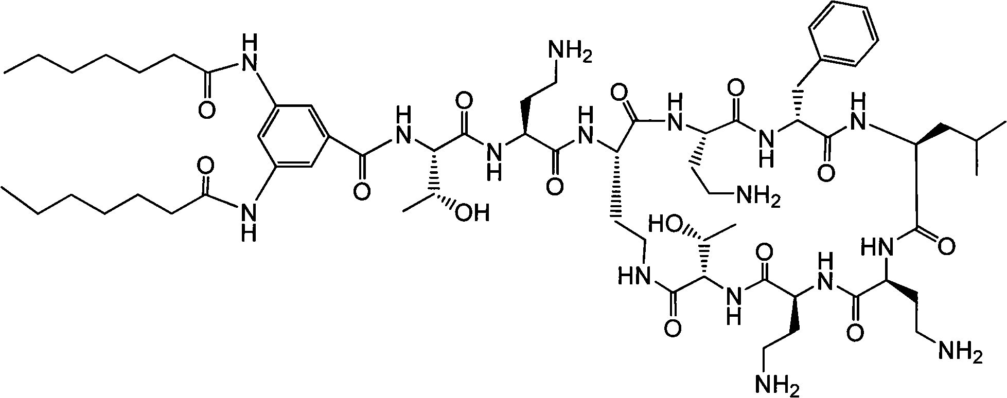 Polymyxin derivative and preparation method thereof