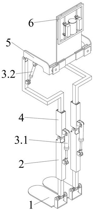 A hydraulically assisted exoskeleton mechanism with back weight energy recovery during walking