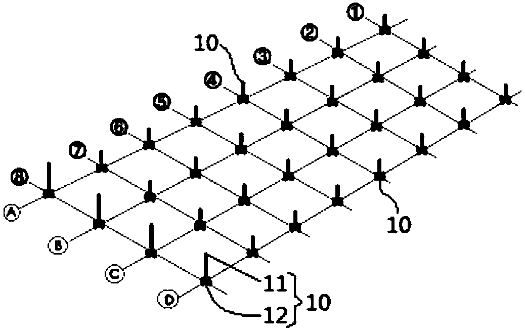 Welding ball net frame assembling construction method