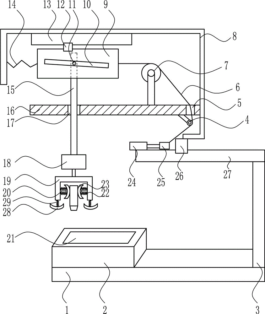 Glue coating device for teaching of accounting