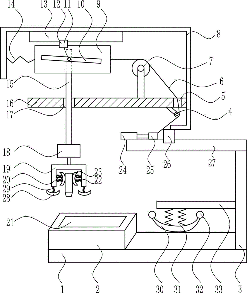 Glue coating device for teaching of accounting
