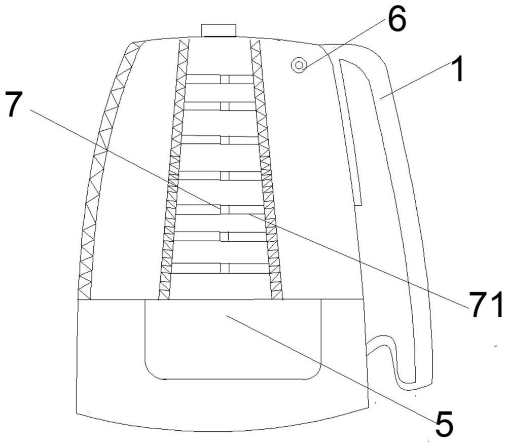 A combat backpack for preventing damage from multi-angle fall and impact and its production process
