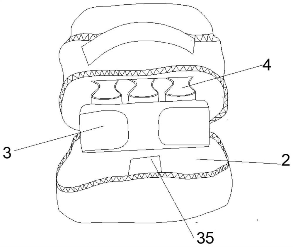 A combat backpack for preventing damage from multi-angle fall and impact and its production process