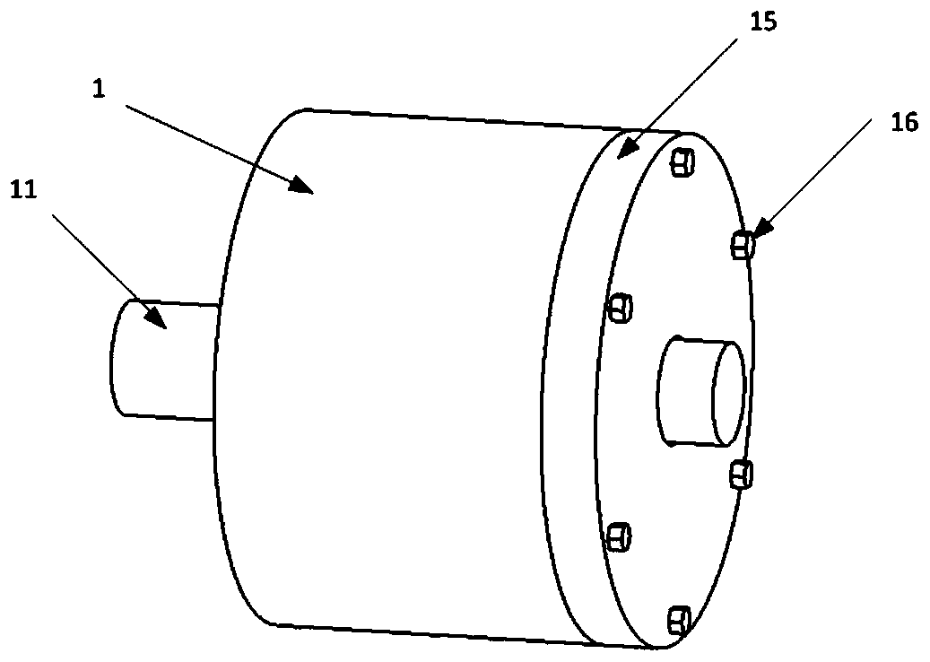 A diaphragm spring compensation type mechanical seal device