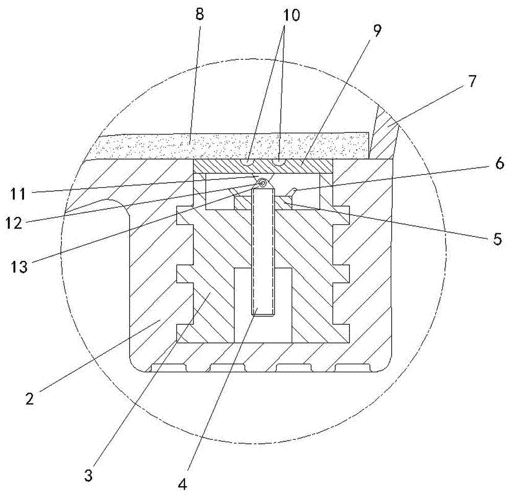 Inner high-heeled shoe with height convenient to adjust