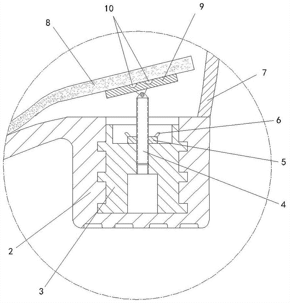 Inner high-heeled shoe with height convenient to adjust