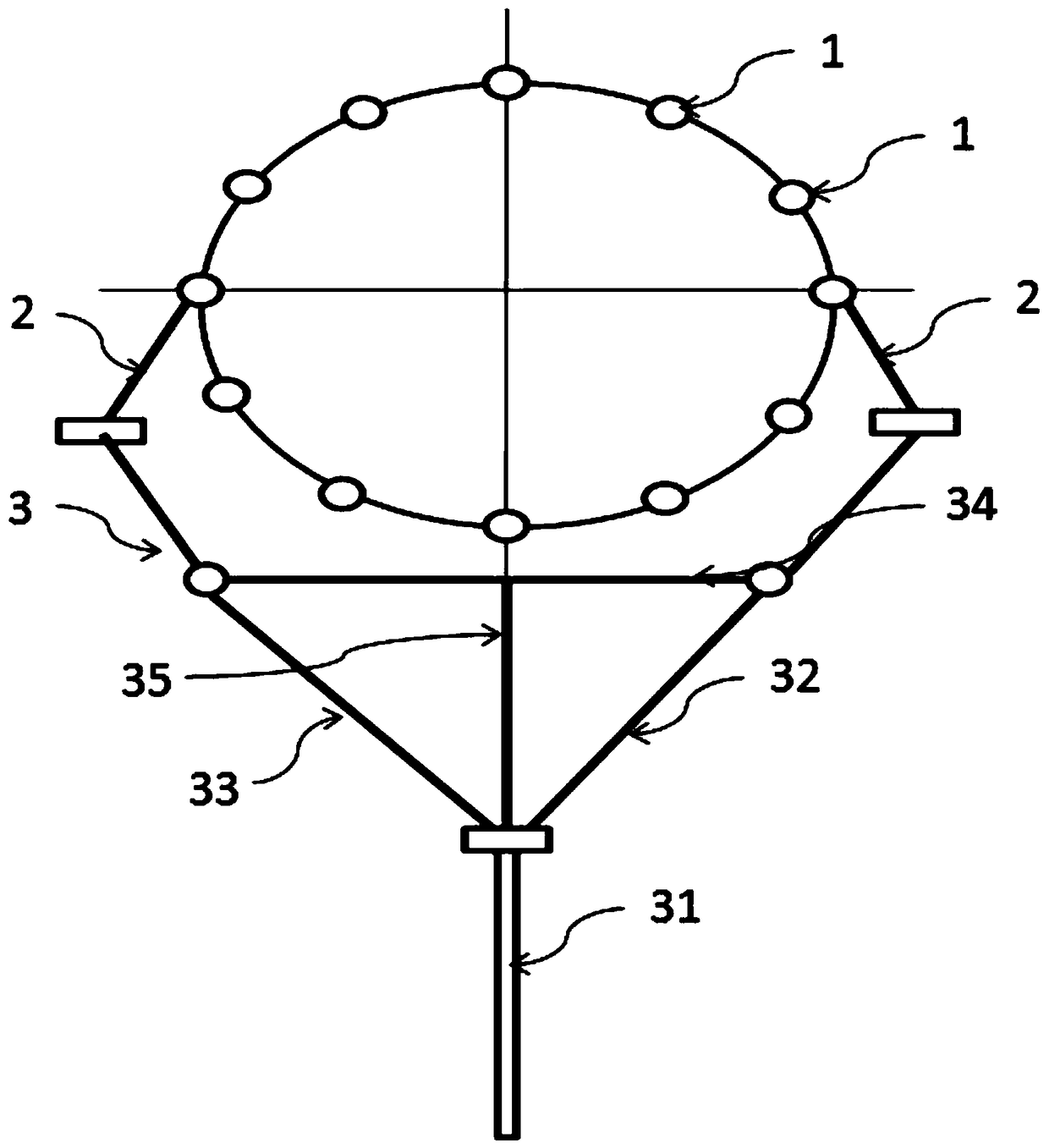 Oil producing wellhead diagonal bolt tightening method and connecting rod type operation tool