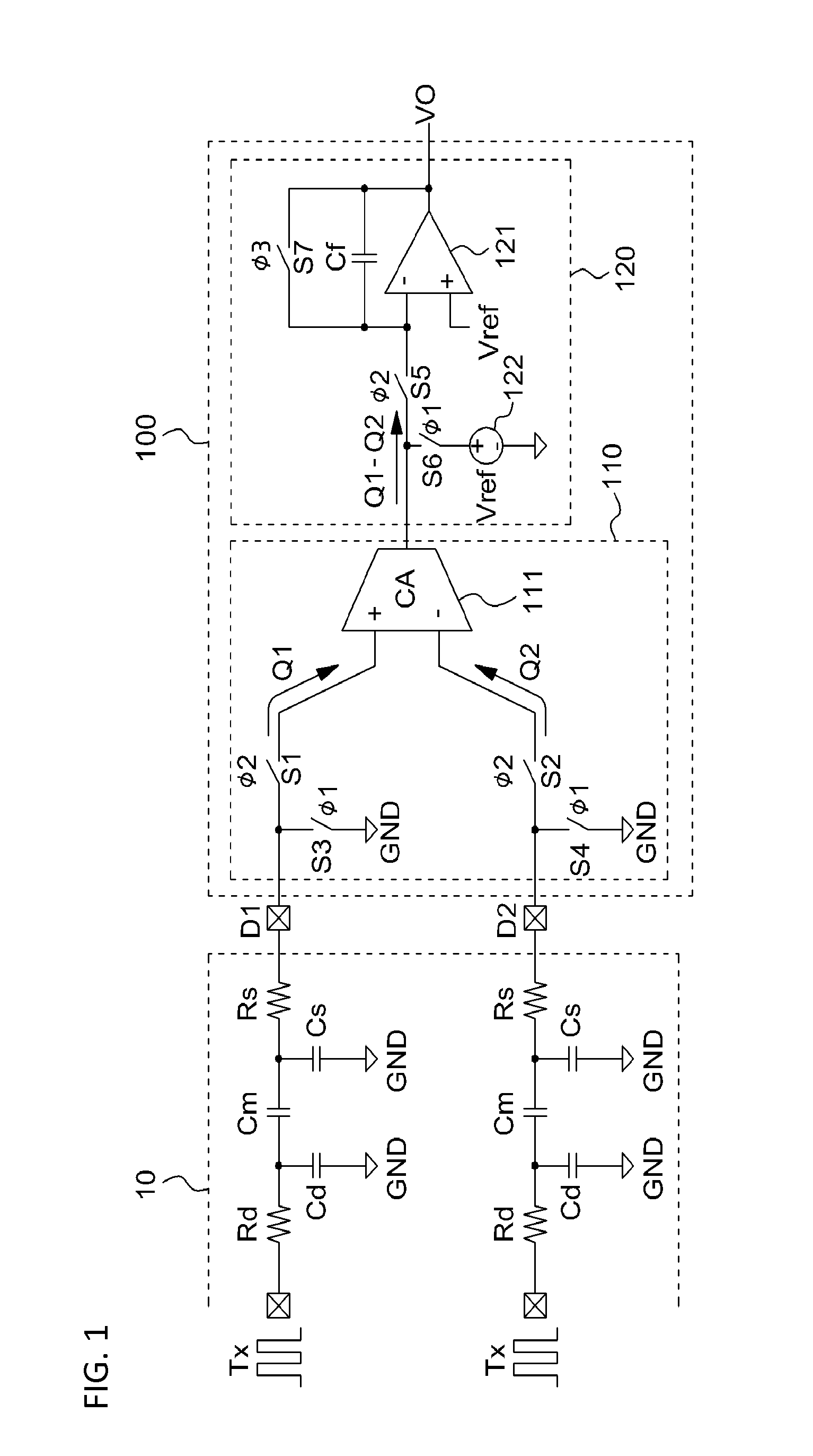 Control circuit and noise removing method for touch screen