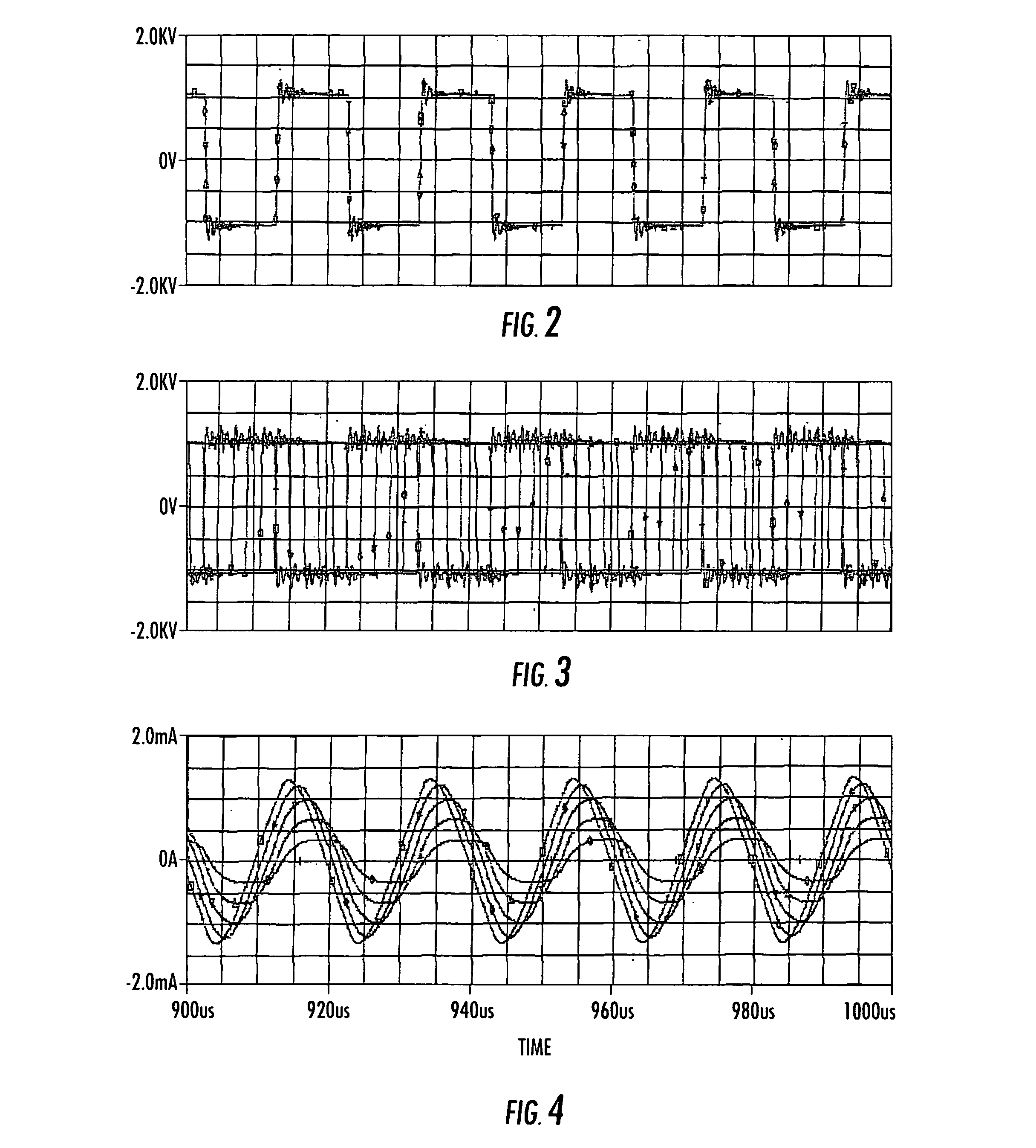 Phase shift modulation-based control of amplitude of AC voltage output produced by double-ended DC-AC converter circuitry for powering high voltage load such as cold cathode fluorescent lamp