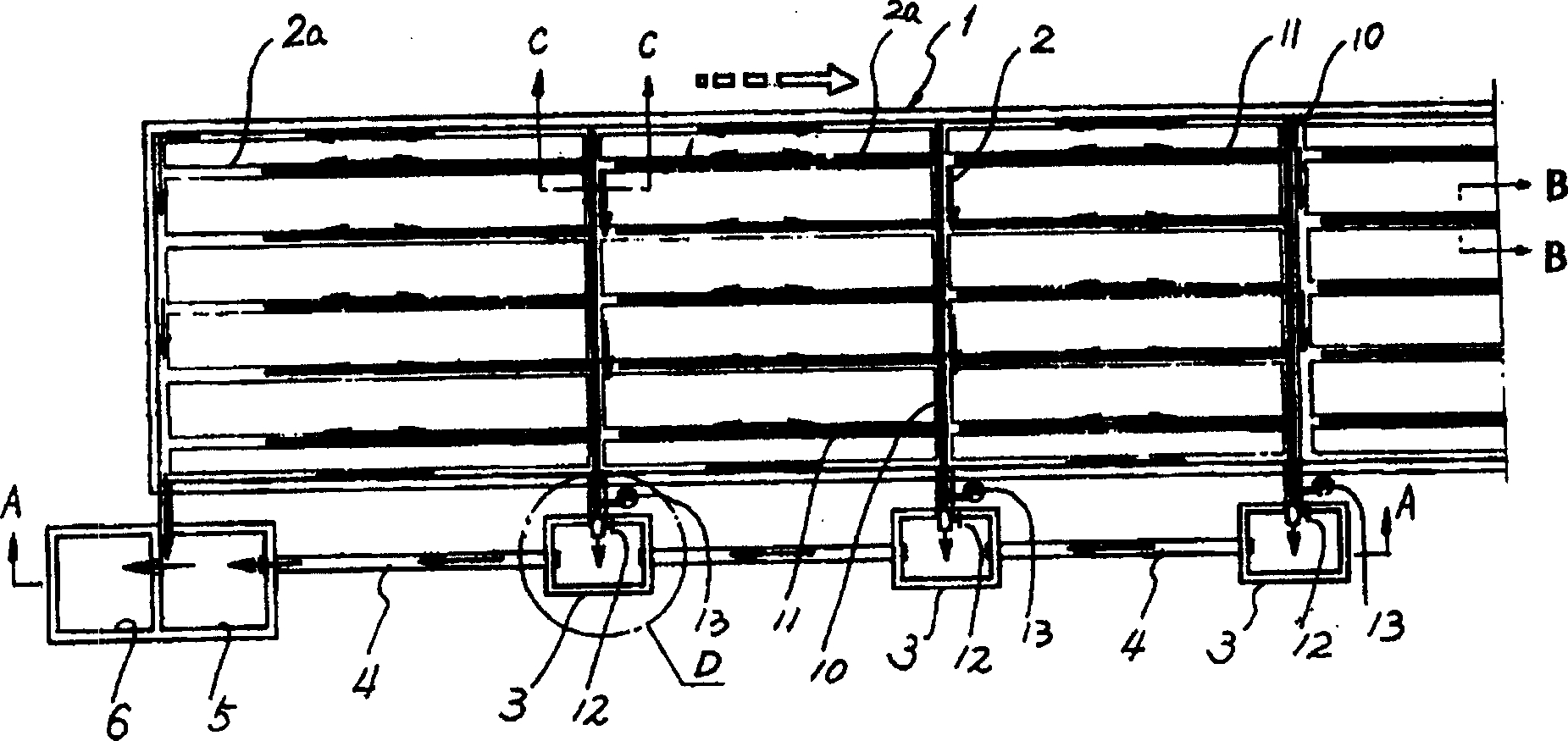 Apparatus for fermenting excrement, urine, garbage and sludge and reclaining sewage
